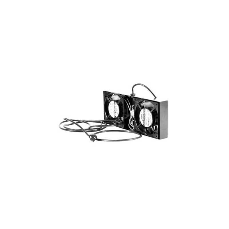 kit de 2 ventiladores para gabinetes con cable de poder