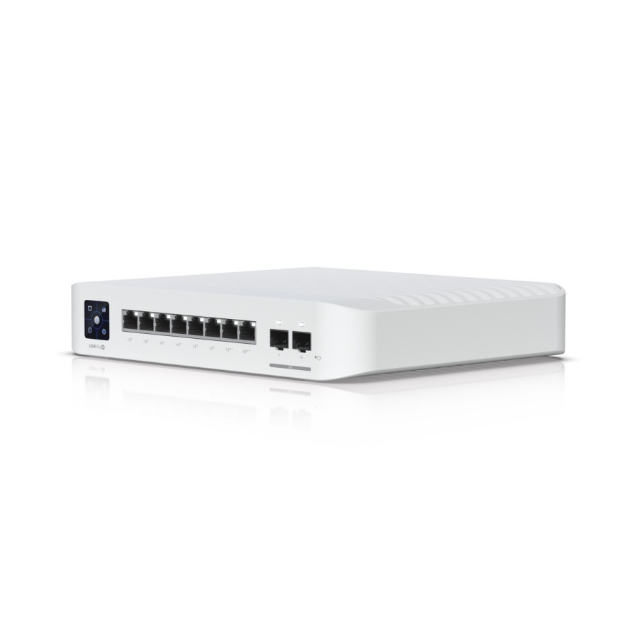 Switch Ubiquiti PoE Gigabit de Capa 3 Administrada de 8 Puertos