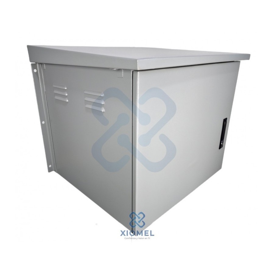 Gabinete de Pared para Exterior IP65  12RU Acero Laminado Gris