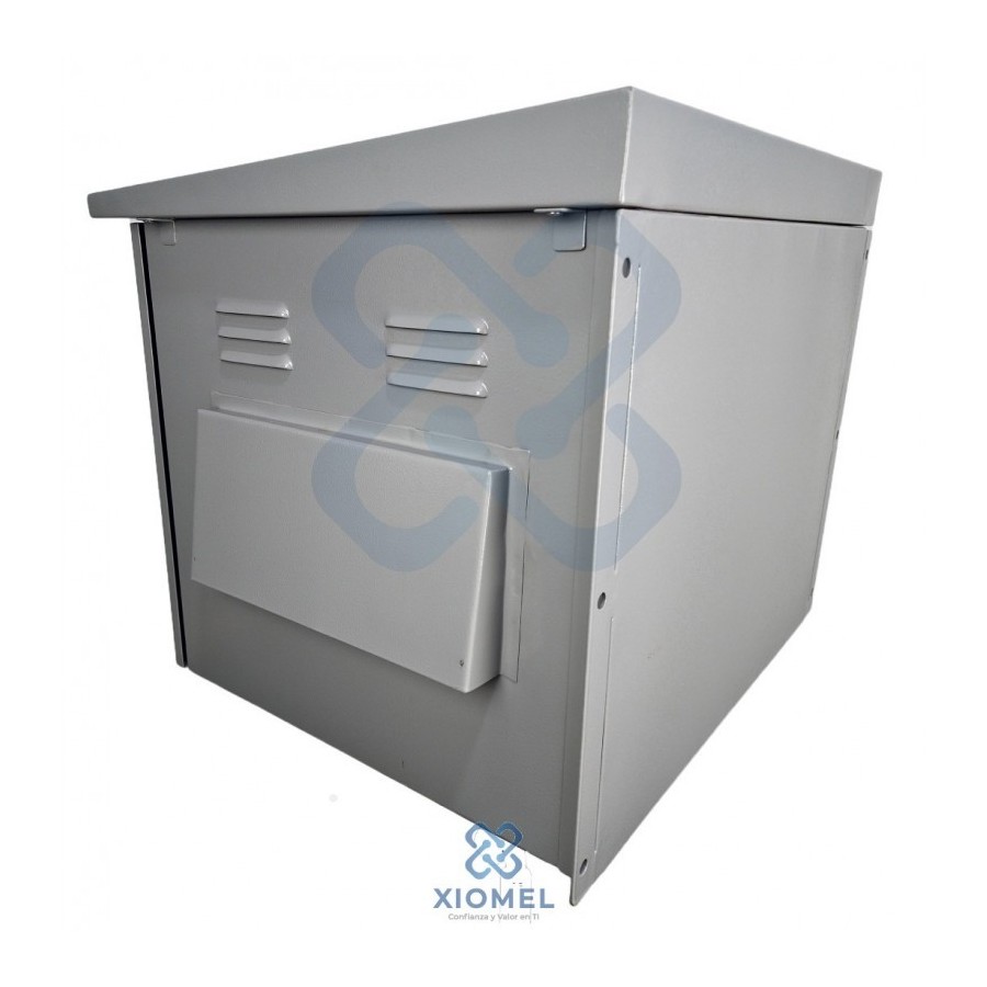 Gabinete de Pared para Exterior IP65  12RU Acero Laminado Gris