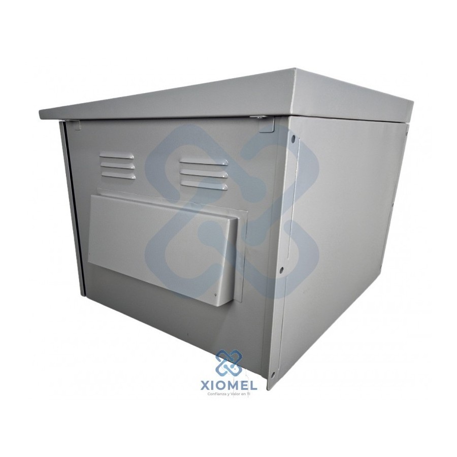 Gabinete de Pared para Exterior IP65  8RU Acero Laminado Gris Epoxico