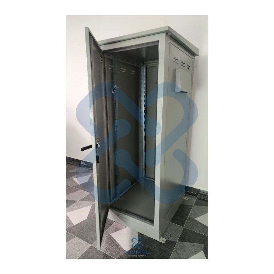 Gabinete de Piso para Exterior IP65  32RU Acero Laminado Epoxica Gris