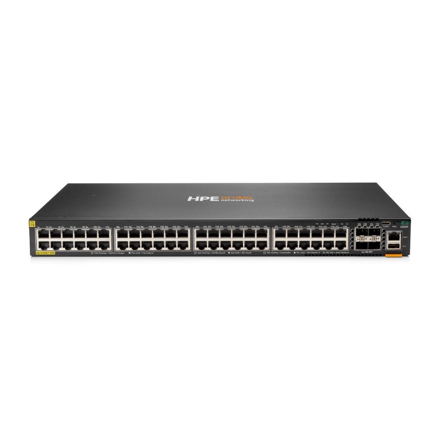 Switch Administrable HP Aruba 6200 48G PoE 370W Capa 3 Apilable