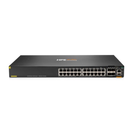 Switch Administrable Capa 3 HP Aruba 6200F 24G PoE+ 4 SFP+ 370W JL725A - Apilable