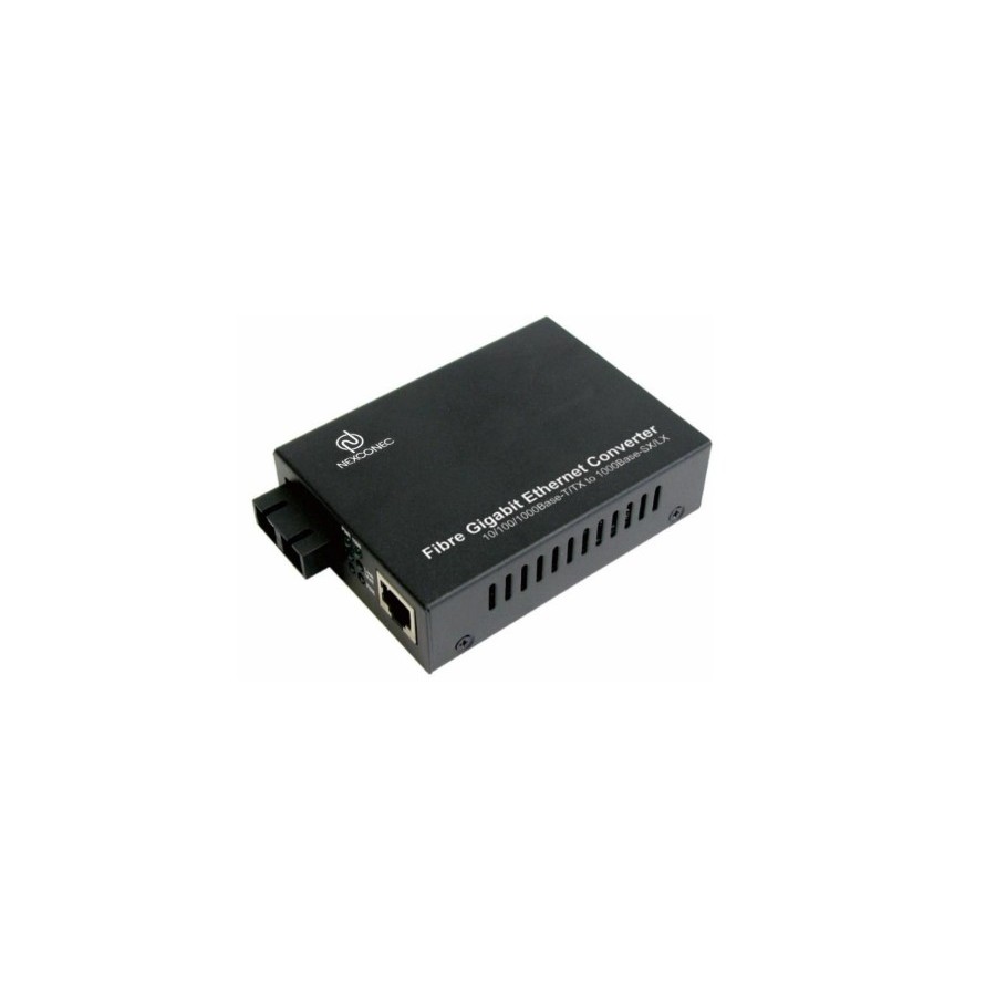 Media Converter Nexconec 1GB LC 1310nm Monomodo | Alcance 20km