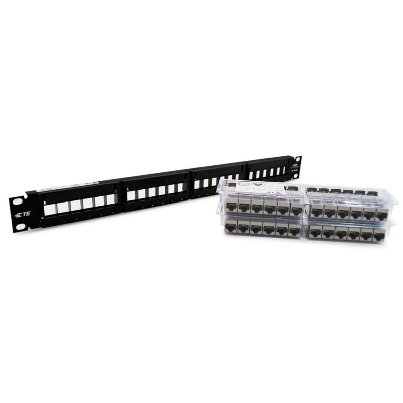 Patch Panel AMP CommScope 24 puertos Categoria 6A ( 1933319-2 )