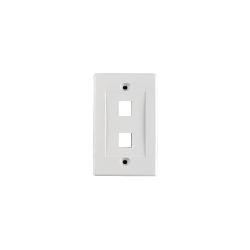 Faceplate 2 puertos Dixon Color Blanco