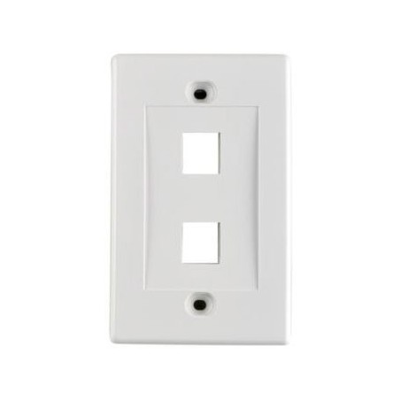 Faceplate 2 puertos Dixon Color Blanco