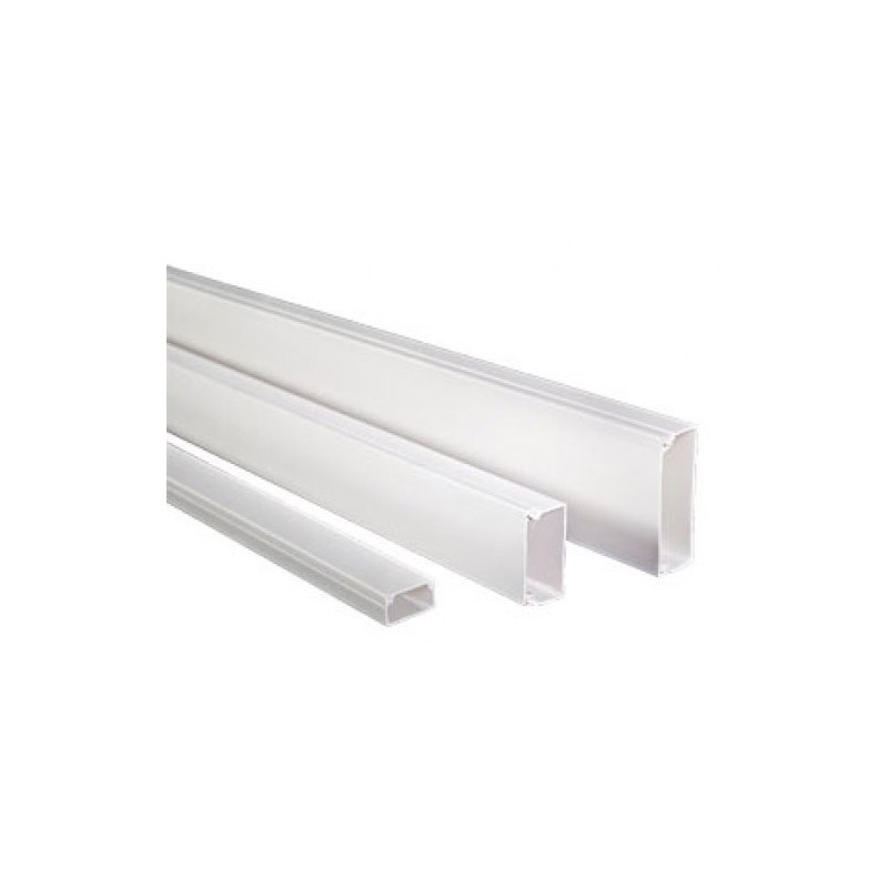 Canaleta pared 15x10   blanco SATRA capacidad 1 cable 2 metros