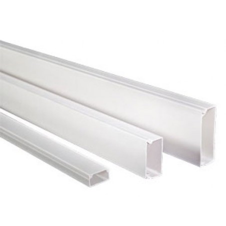 Canaleta pared 15x10   blanco SATRA capacidad 1 cable 2 metros con adhesivo