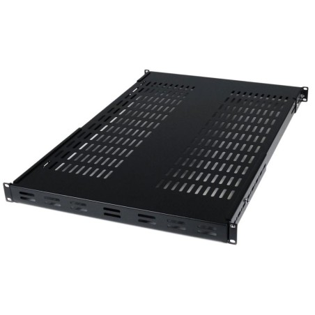 Bandeja Metalica Retractil Teclado Mouse 1 RU 80cm. Profundidad para gabinetes (SXBANR80)