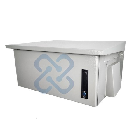 Gabinete de Pared 4RU IP65  para Exterior Acero Laminado Gris Epoxico