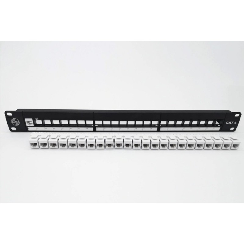 Patch Panel 24 puertos Categoría 6 SATRA Modular 102022401