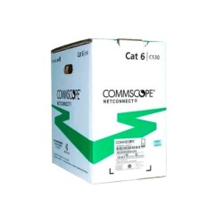 Rollo Cable U/UTP AMP COMMSCOPE Categoria 6 24AWG 305 metros Blanco