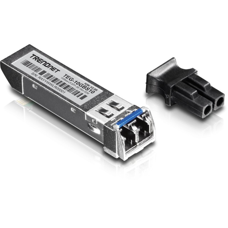 TRANSCEPTOR TRENDNET, Módulo LC monomodo SFP+ 10GBASE-LR (10 km con DDM)(TEG-10GBS10)