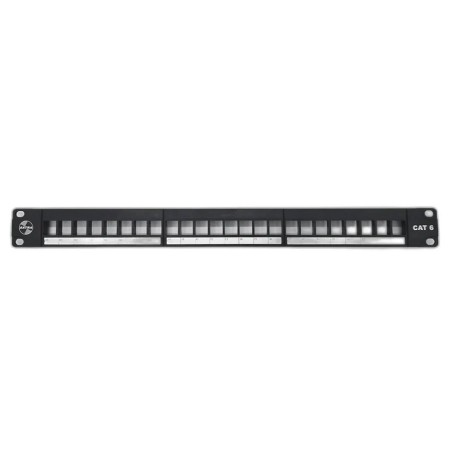 Patch Panel 24 puertos Categoría 6A SATRA  vacio UL ( 103022400 )