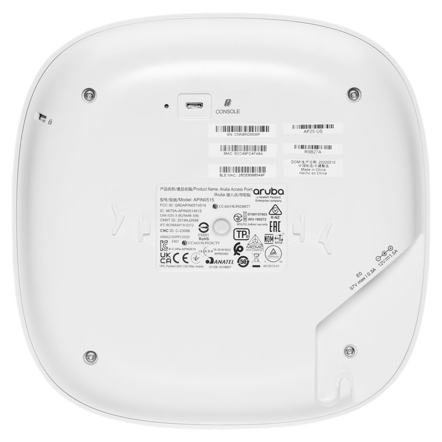 Access Point HP ARUBA AP-25 (R9B28A) 4x4 Wi-Fi 6